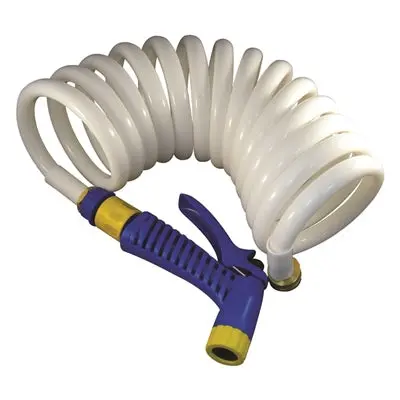 Marpac / Coiled Washdown Hoses With Nozzle (7-0423) Coiled Hose 1/2X25 W/Noz 1