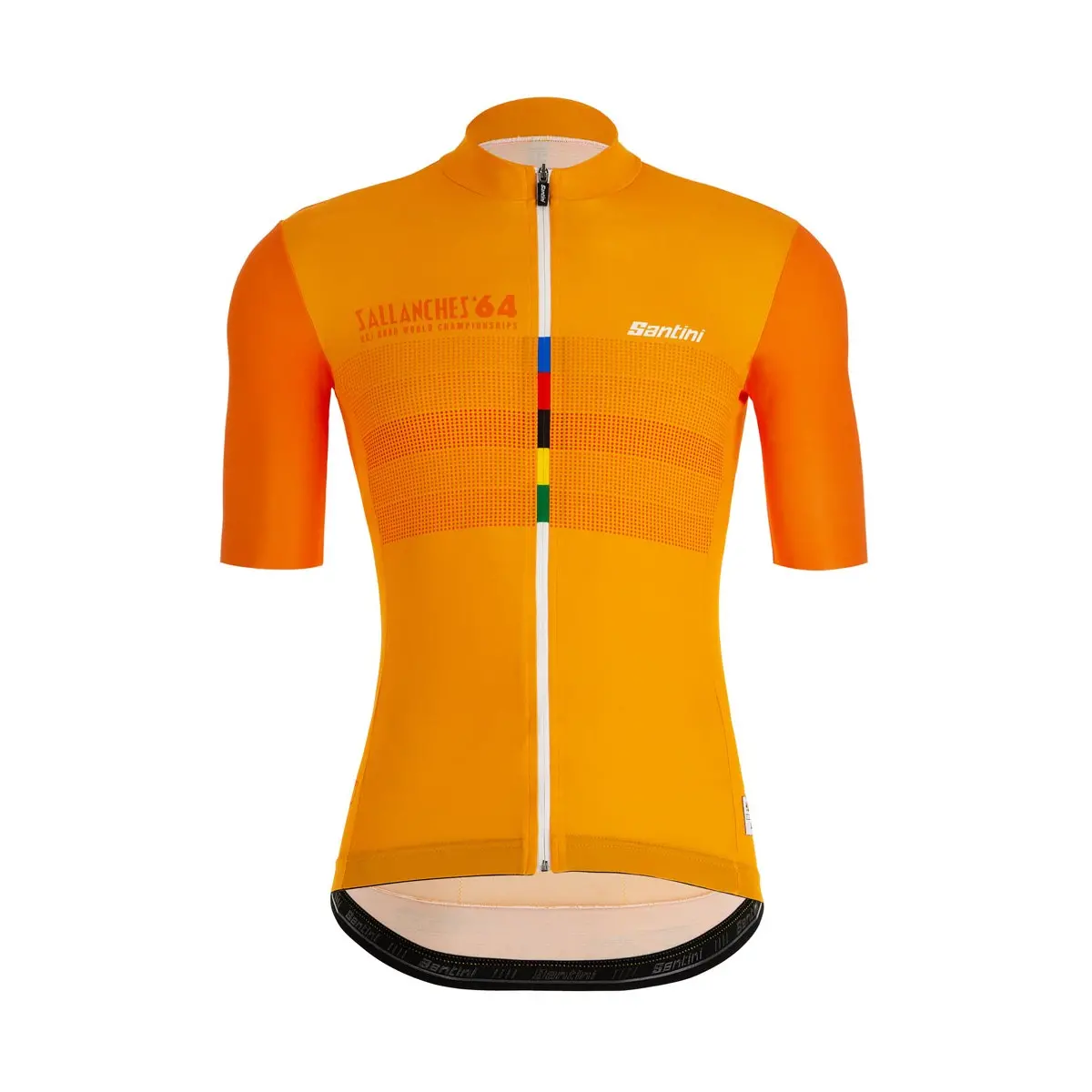 Santini Uci Grandi Campioni Sallanches 1964 Cycling Jersey - Orange 1
