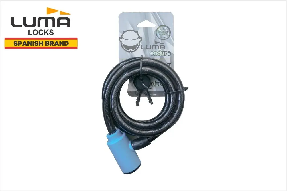 Luma Enduro 7334 Spiral Bicycle Lock 150Cm 1