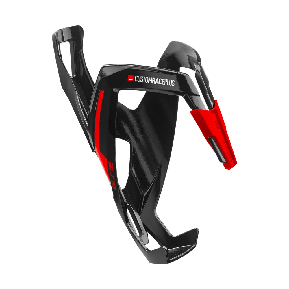 Elite Custom Race Plus Water Bottle Cage Red/Black 1