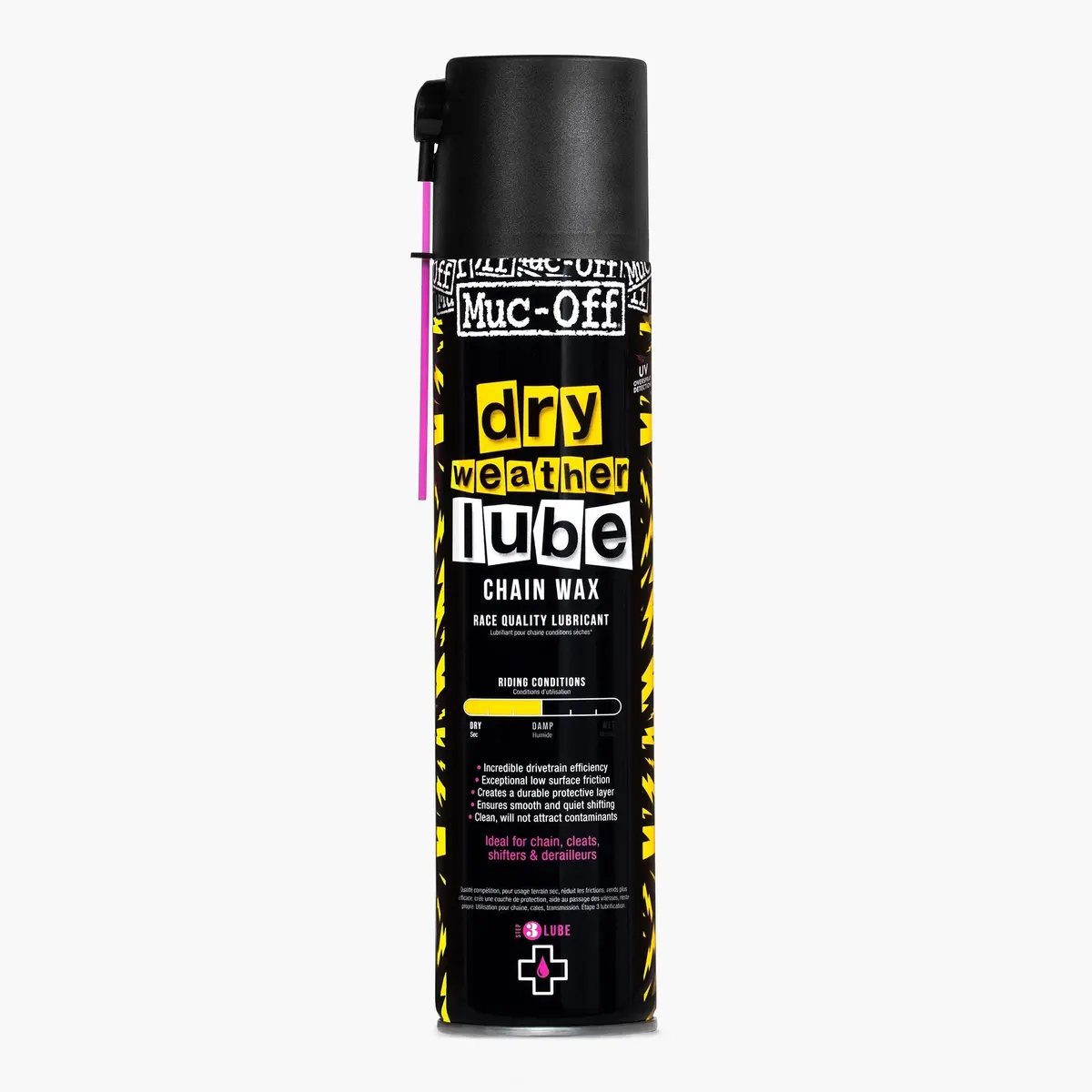 Muc-Off Bicycle Dry Weather Lube Aerosol Spray - 400Ml 1