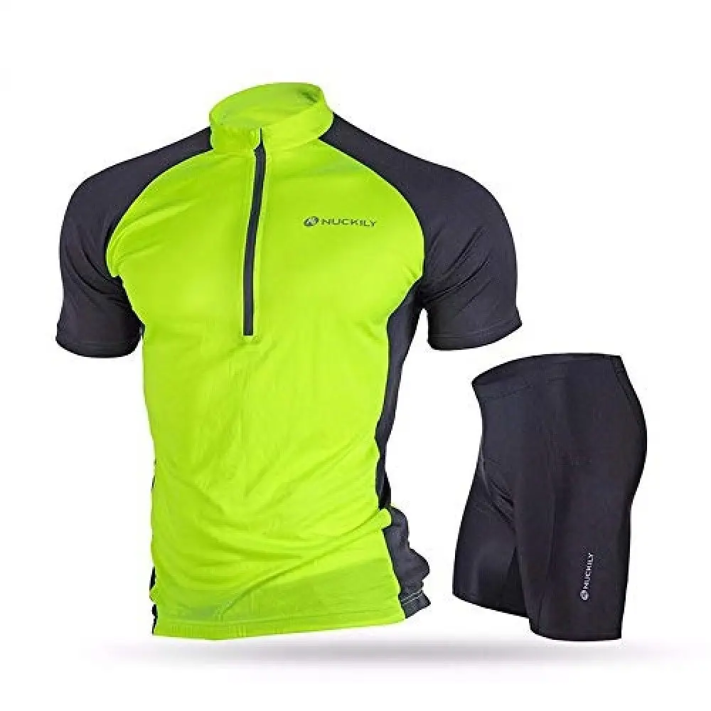 Nuckily Nj601 Ns355 Half Jersey And Shorts Set - Green 1