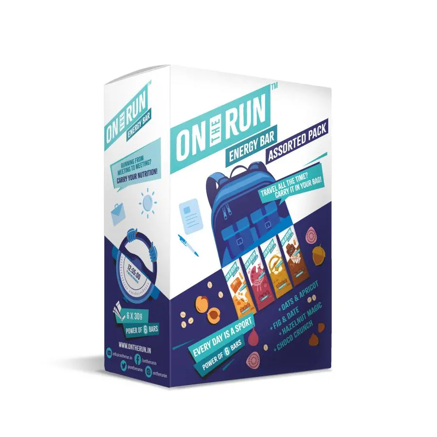 Ontherun Assorted, Box Of 6 Bars 1