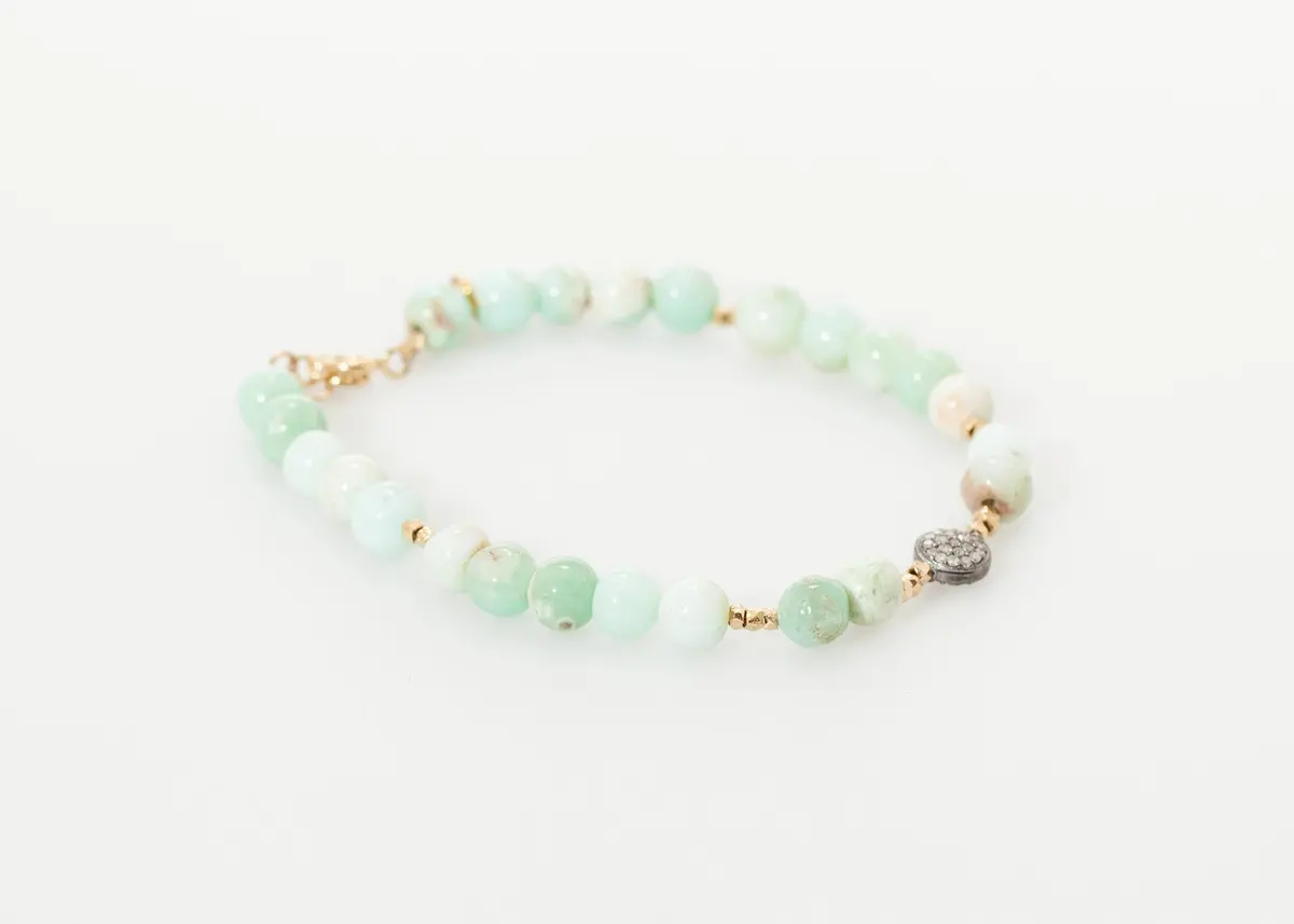 Leopold Bracelet In Green Chrysoprase 1