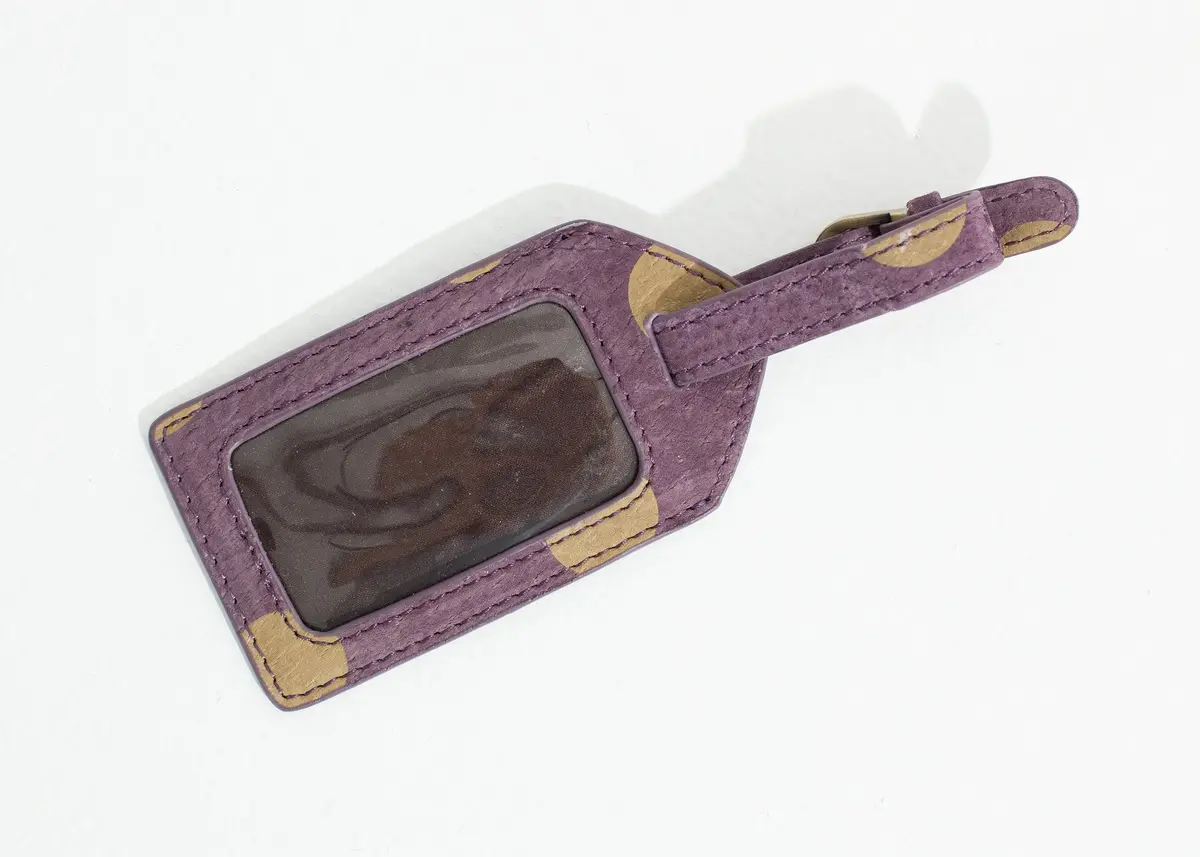 Oscar Luggage Tag In Blueberry 2