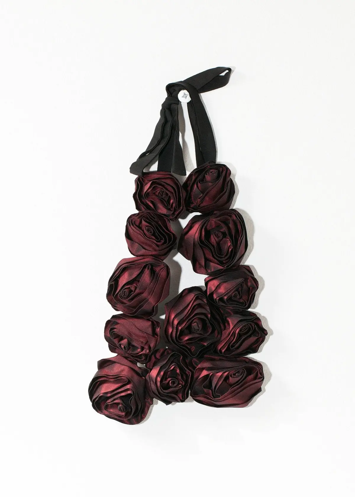 Rose Necklace In Red 1