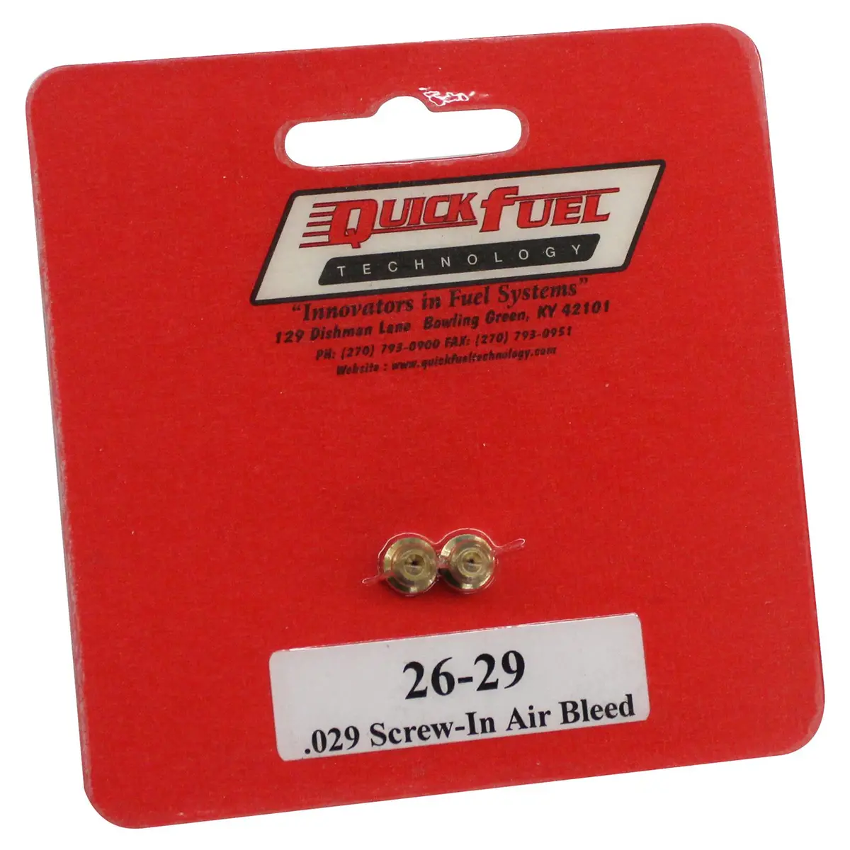 Quick Fuel 26-29Qft Adjustable Air Bleed Kits – Carburetor Tuning Components 1