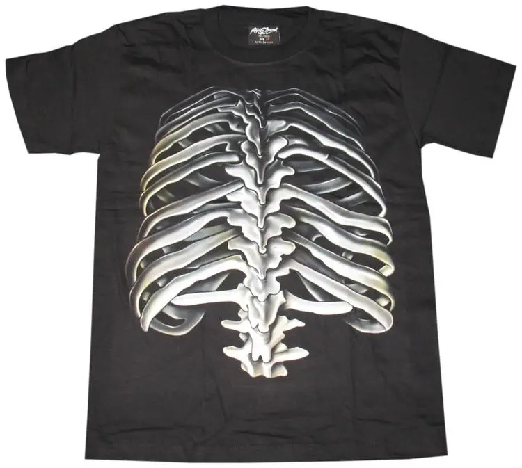 Rock Chan Glow-In-The-Dark Human Ribcage T-Shirt 1