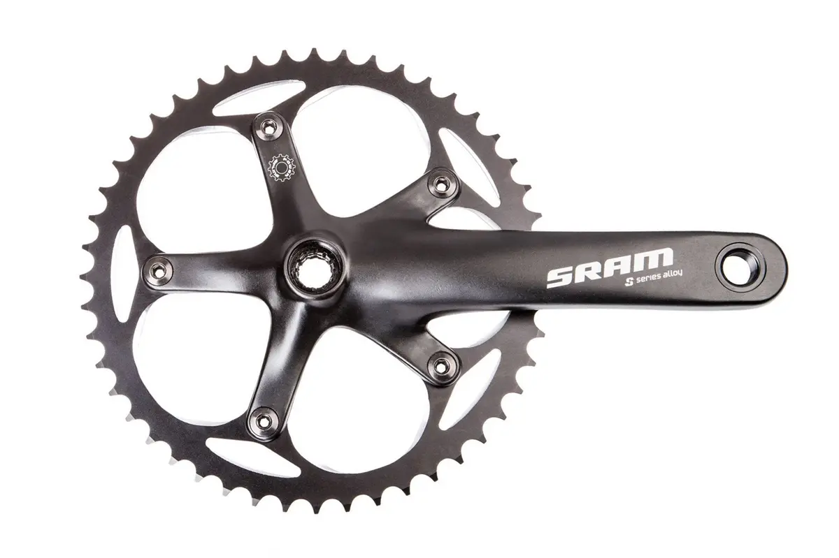Sram S100 165Mm 48T Black Courier Crankset Power Spline 1