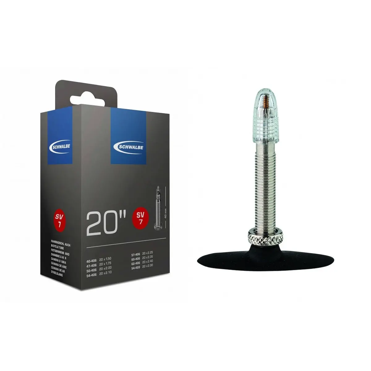 Schwalbe 20 Tube Sv7 20 X 150 235 Presta Valve Tube 1