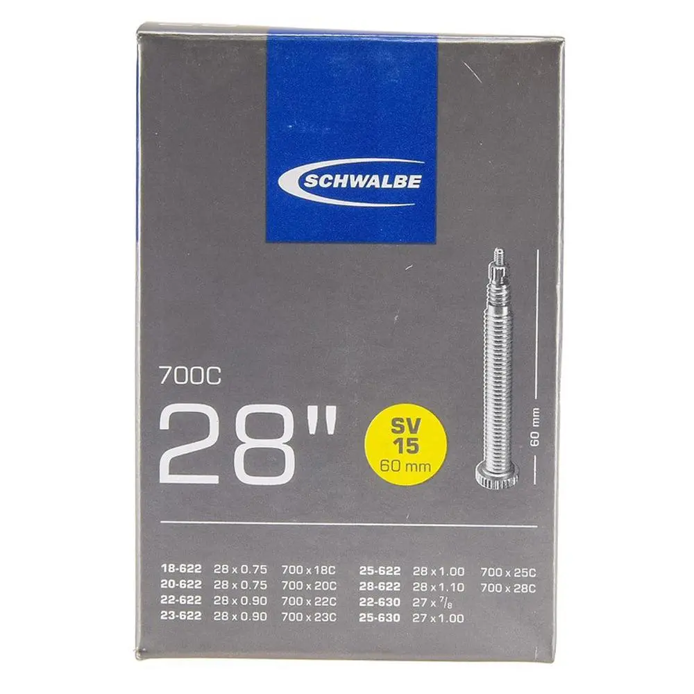 Schwalbe Road Tube Sv15 700 X 18C 28C 60Mm Presta Valve Tube 1