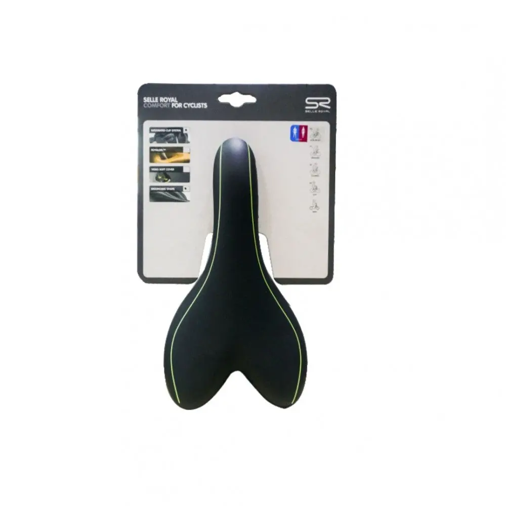 Selle Royal Rvs Actex Mountain Cycling Saddle-Black Green 1
