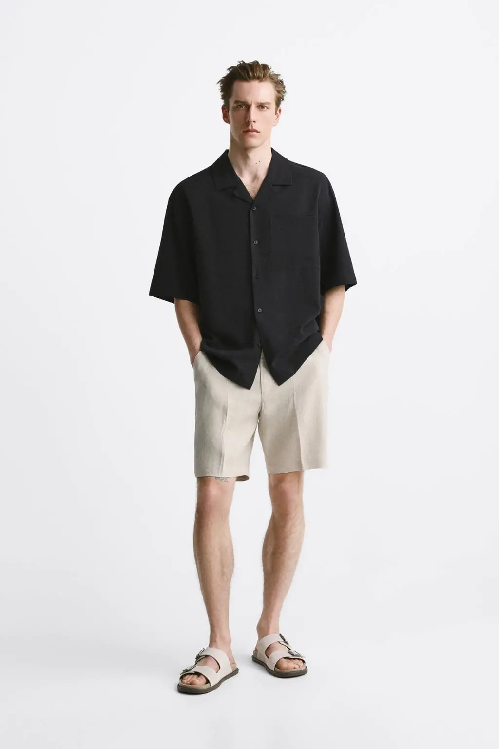 Linen Bermuda Shorts 1