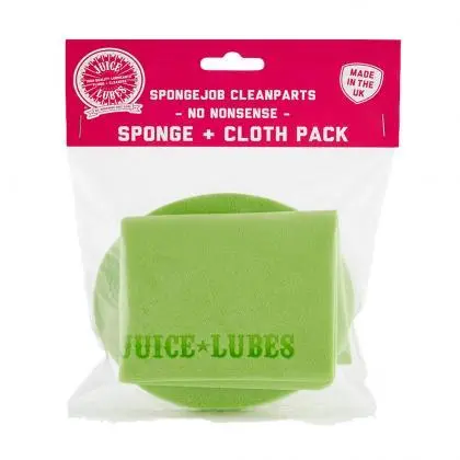 Juice Sponge Job Clean Parts-Sponge & Cloth Pack 1