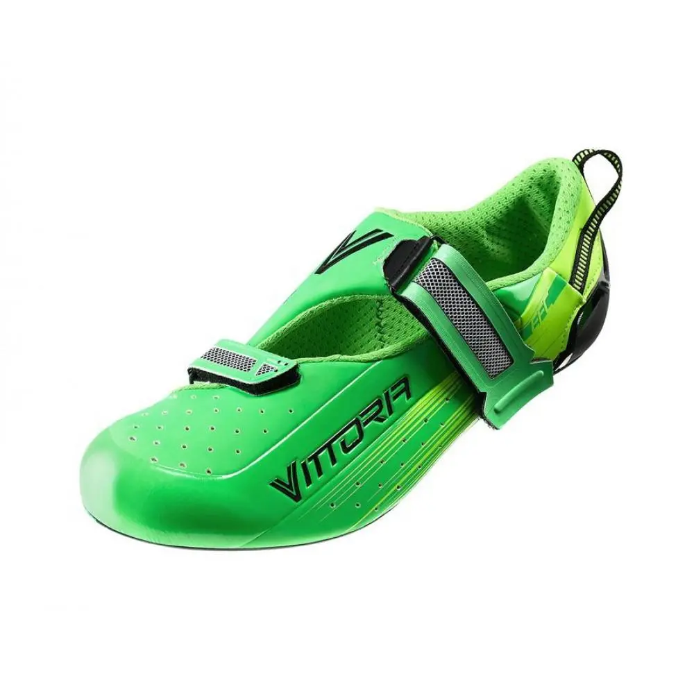 Vittoria Road Cyscling Shoes Carbon Sole Tri Pro Green 1