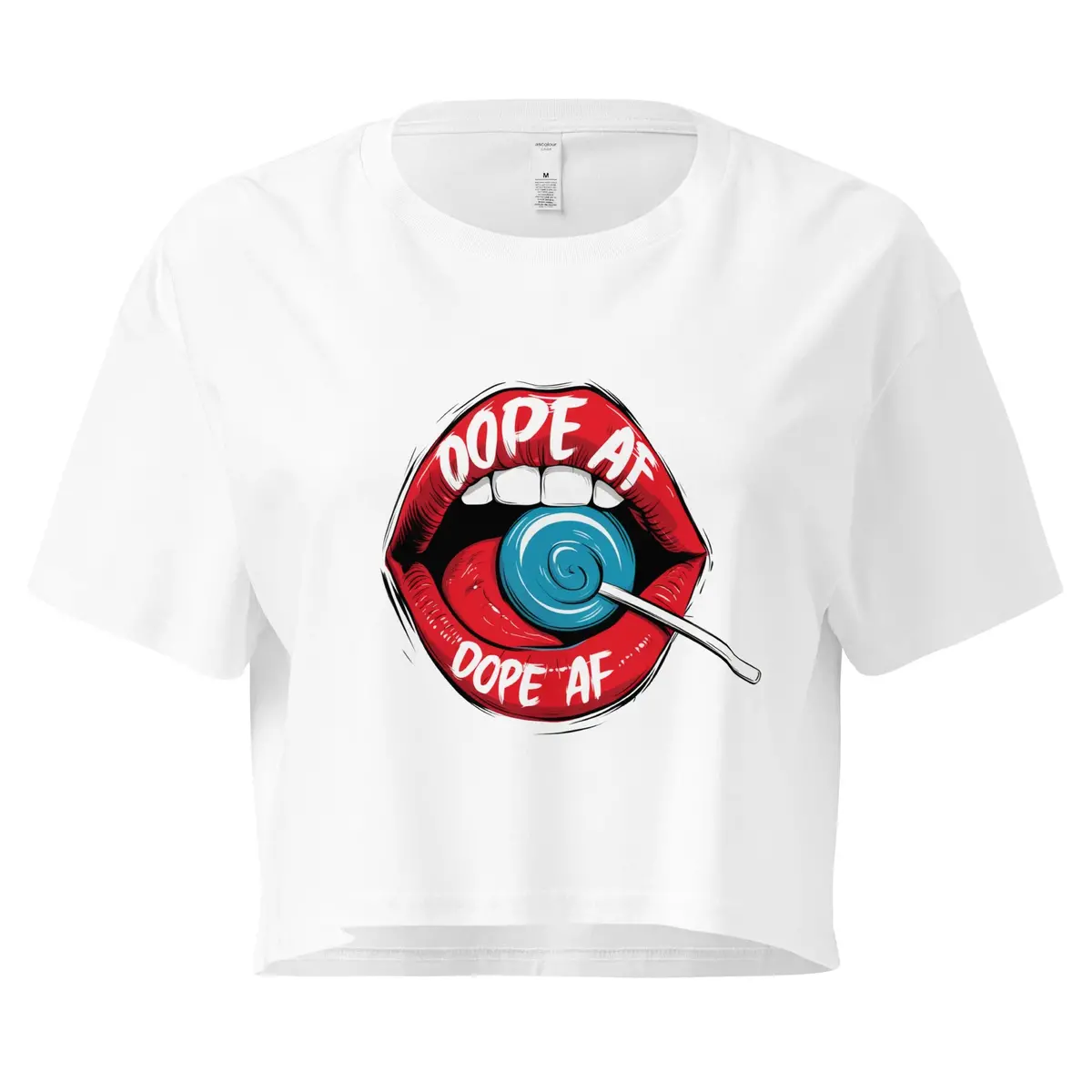 Women’S Crop Top With Dope Af Graphic 1