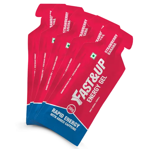 Fast&Up Energy Gel - Bundle Of 5 Gels - Strawberry Banana Flavour 1