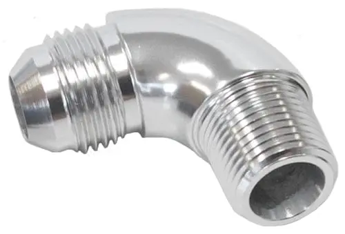 1/8" Npt To -4An 90° Full-Flow Adapter Fitting (Af522-04S) 1