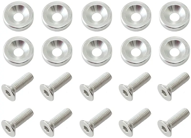 Billet Dress-Up Fender Bolt Kit – M6 × 1.0 Mm, 20 Mm Underhead Length (Af64-4365S) 1