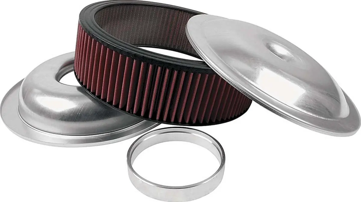 Allstar Performance Aluminum Air Cleaner – 14" Diameter, Polished Finish, All25922 1