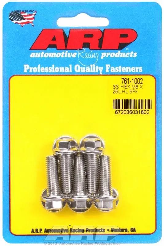 Stainless Steel Hex Head Bolt Pack – 5-Piece (Ar761-1002) 1