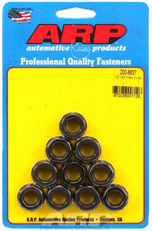Arp 200-8637 Hex Nuts – High-Strength Steel Fasteners 1