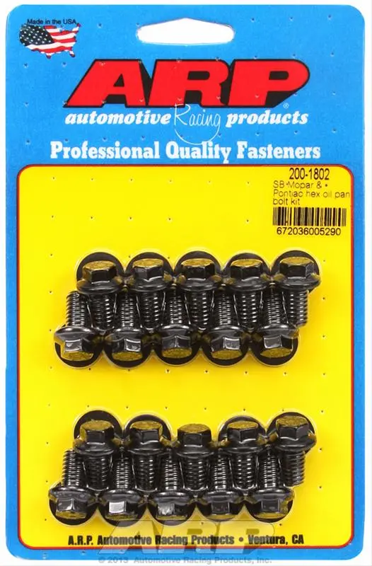 Arp High-Strength Oil Pan Bolt Kit 200-1802 1