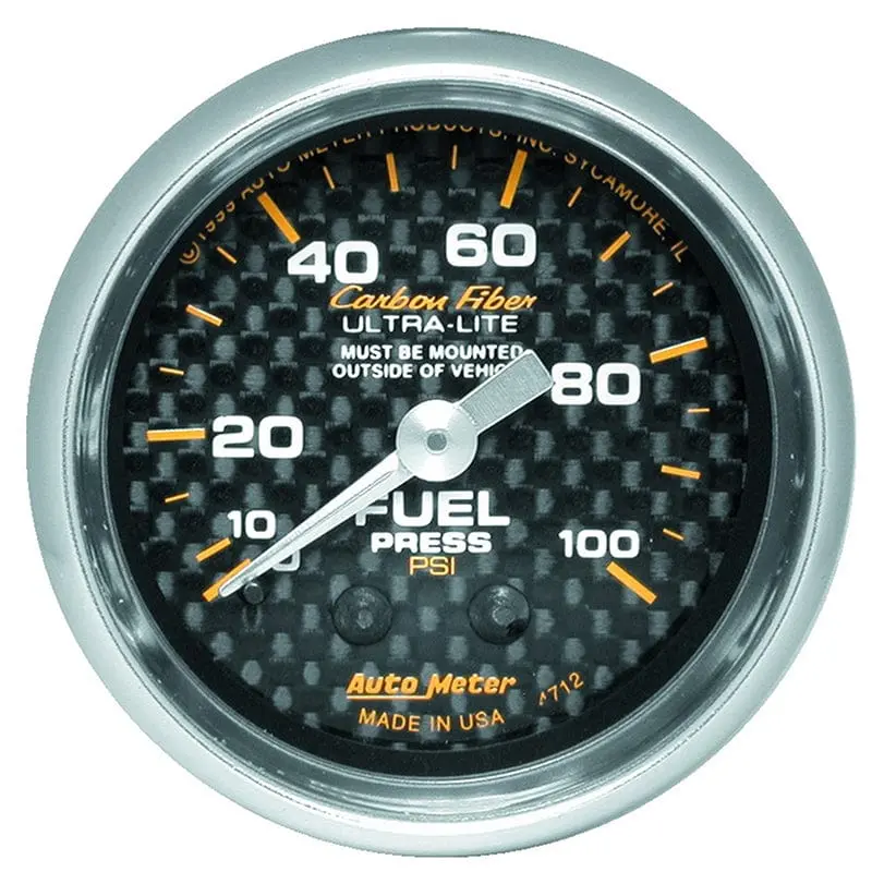 Auber Au4712 Carbon Fiber Fuel Pressure Gauge 1