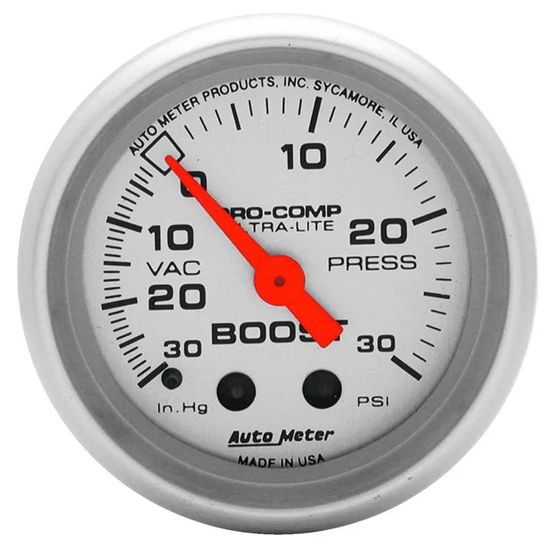 Ultra-Lite Boost And Vacuum Gauge – Autometer Au4303 Analog Display 1