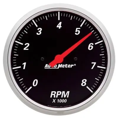 Autometer 1499 Designer Black Mechanical Tachometer – 0–8,000 Rpm 1