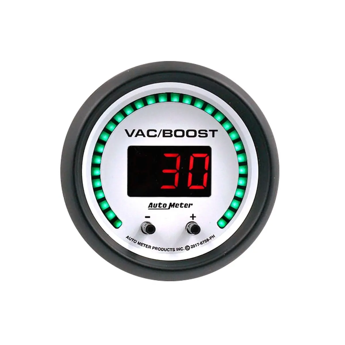 Autometer 6758-Ph Phantom Digital Gauge – 3-3/8" Lcd Display With Programmable Alerts And Data Logging 1