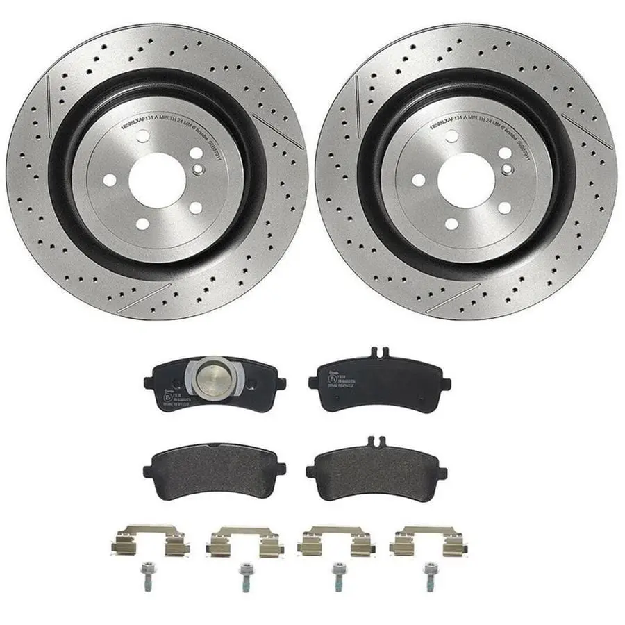 Brembo Kt04538 Disc Brake Pad And Rotor Combo Kit 1