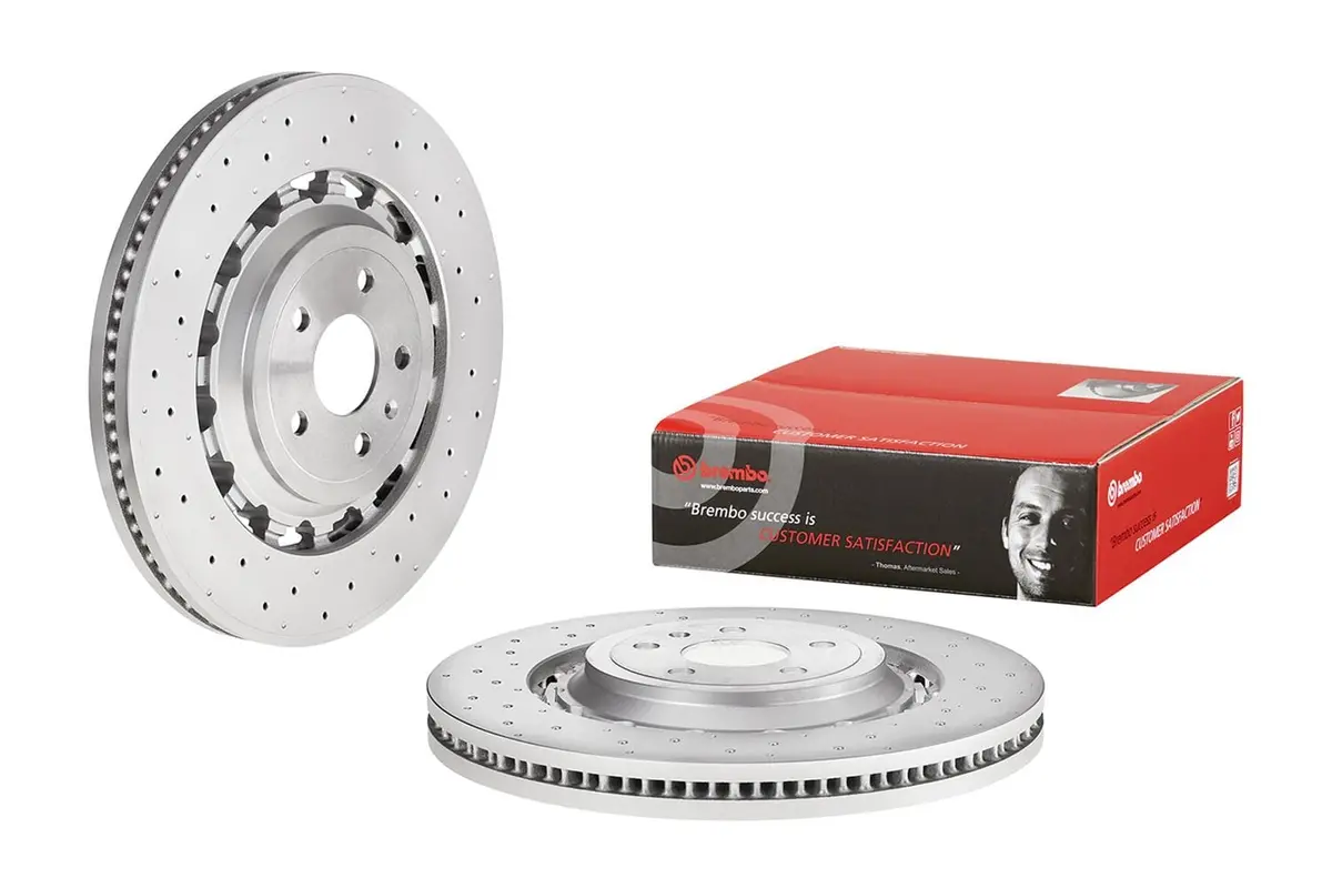 Brembo Uv-Coated Premium Brake Rotor – Front Application (09D17443) 1