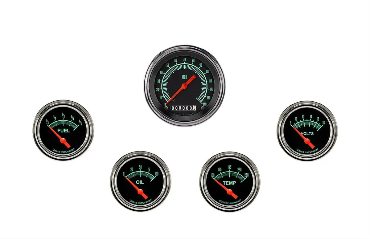 Classic Instruments G-Stock Gauge Set – Vintage-Inspired Analog Cluster, Gs200Slf 1