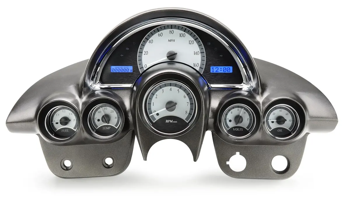 Dakota Digital Vhx-58C-Vet-S-B Analog Gauge System — Direct-Fit For Vintage Trucks 1