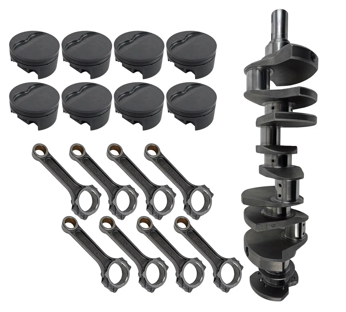 Eagle 524134155 Street-And-Strip Rotating Assembly – Balanced Crank, Rods & Pistons 1