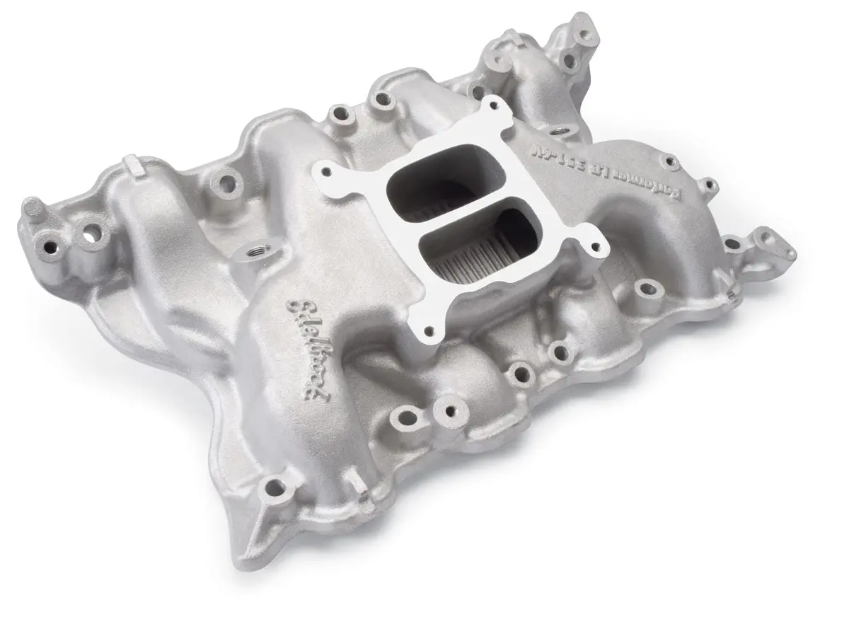Edelbrock 2665 Performer Intake Manifold — Carbureted V8 Application 1