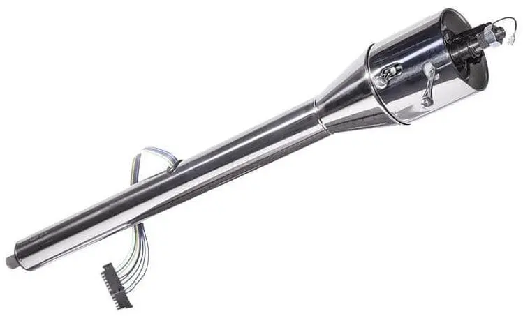 30-Inch Polished Floor-Shift Tilt Steering Column For Custom Vehicles 1