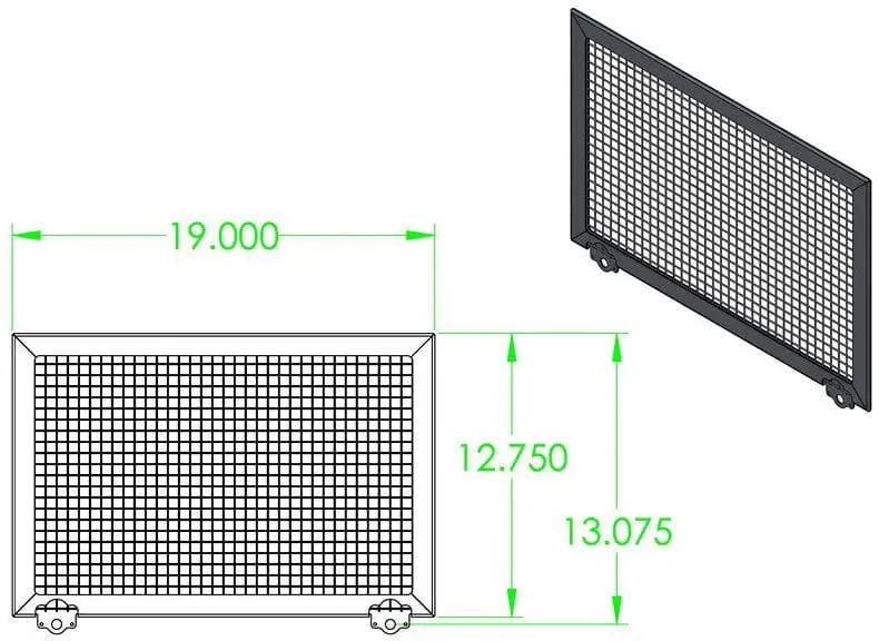 Rock Screen Stainless Steel Narrow Mesh Fuel Filter Hrp-8067-A 1