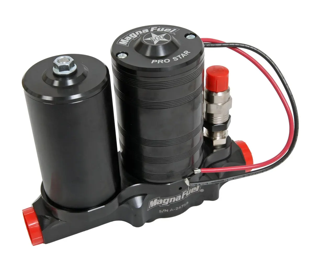 Magnafuel Mp-4450-Blk Prostar 500 Fuel Pump – Integrated Filter, Black Anodized 1