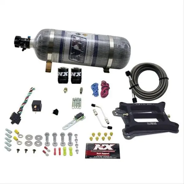 Nitrous Express Pro Power Plate Nitrous System – 500Hp Dual-Nozzle Kit, 50045-12 1