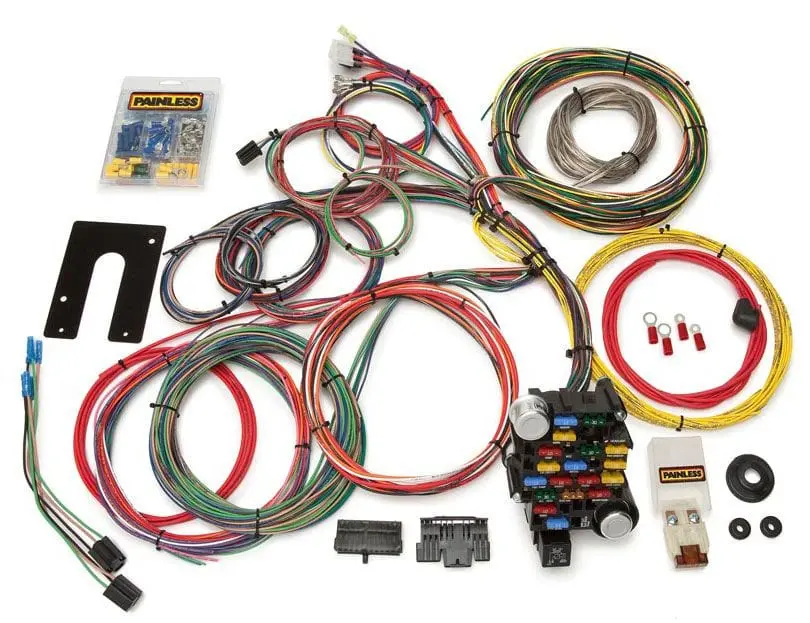 Pw10201 28-Circuit Universal Wiring Harness Kit For Custom Vehicles 1