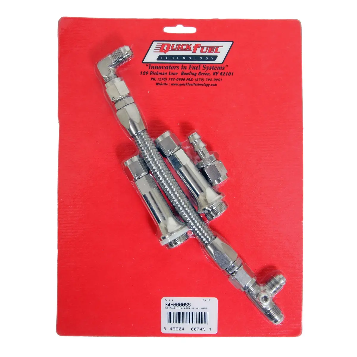 Quick Fuel 34-6000Ssqft Stainless Steel Carburetor Fuel Line 1