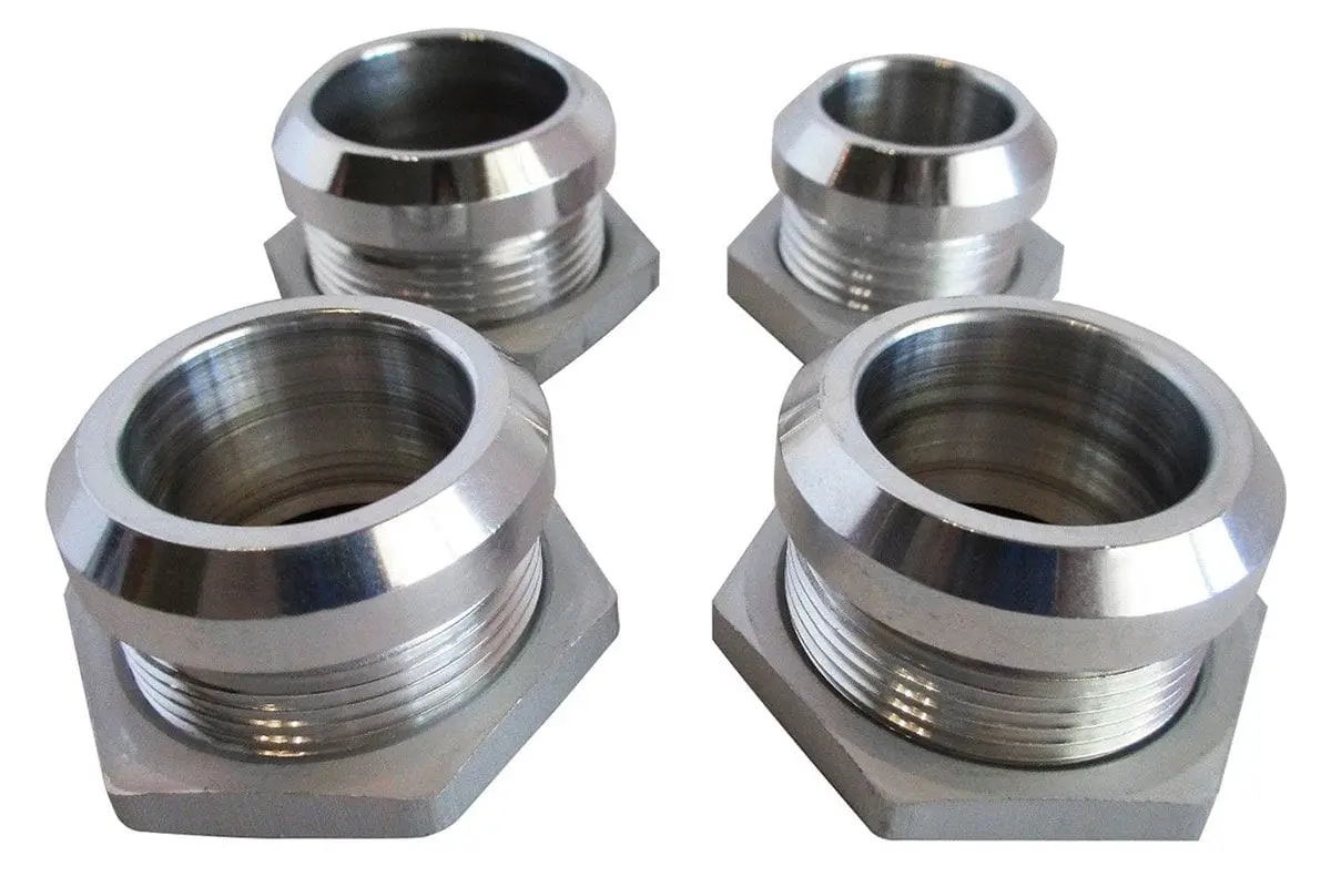 Rpcr1001 Satin Aluminum Firewall Hose Ring Kit – Includes 4 Custom-Machined Clamps 1