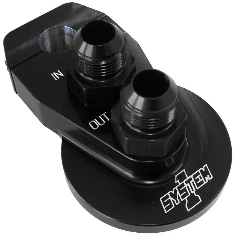 Black Remote Oil Filter Mount Kit – Compact Aluminum Housing, Sy220-90002-12-B 1