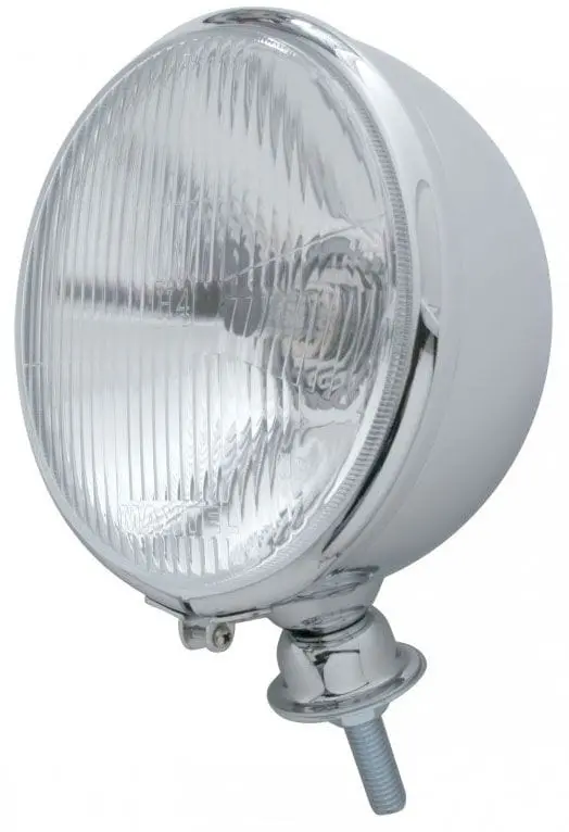 Chrome Kingbee 7-Inch Amber-Tint Headlight Assembly (Upa5023) 1