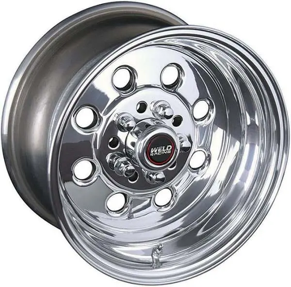 Draglite We90-510346 15" X 10" Polished Aluminum Drag Wheel 1