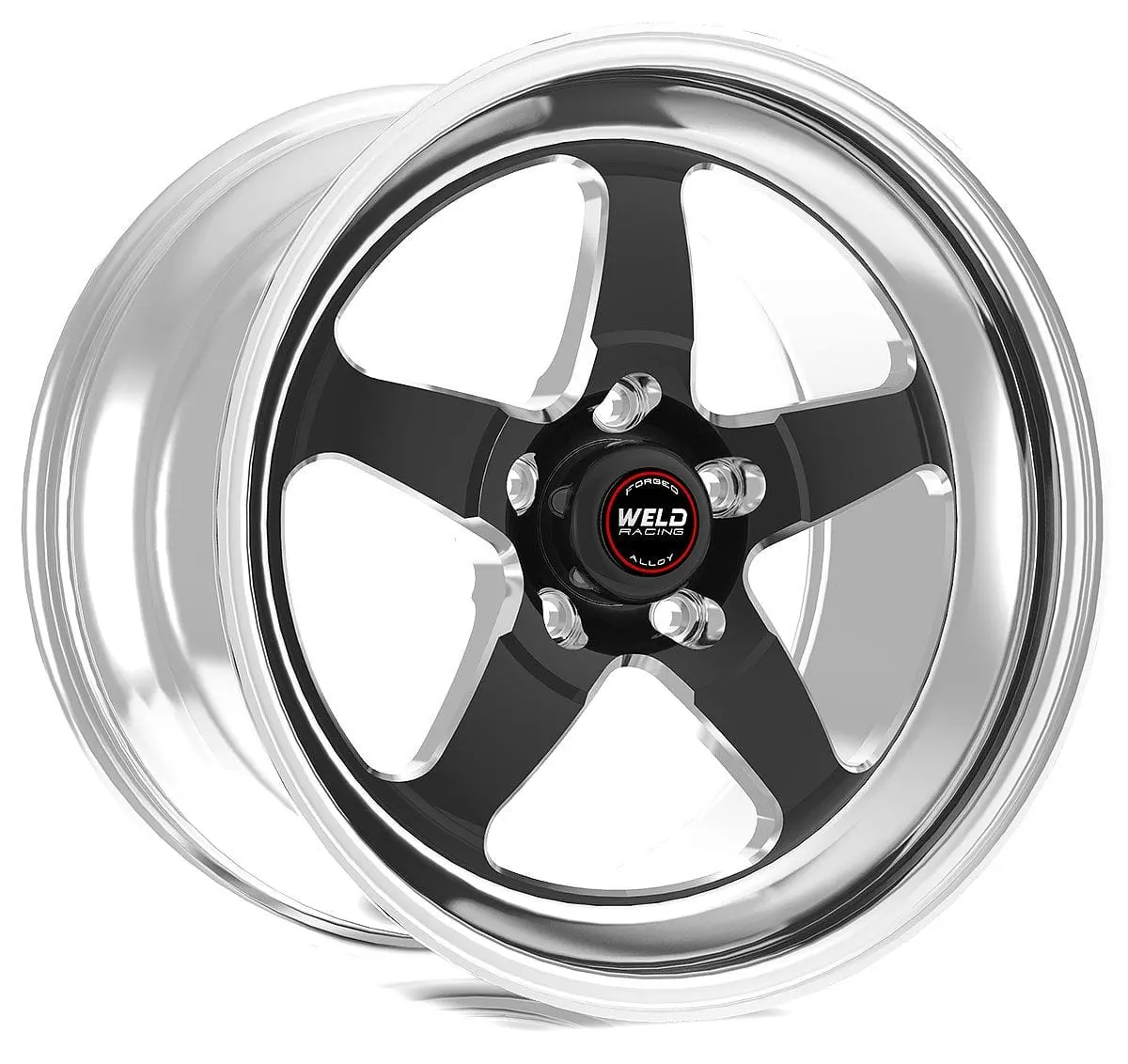 Rt-S S71 Forged Alloy Wheel – 17X10.5", Polished Face With Matte Black Center 1