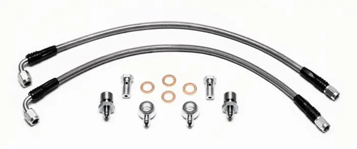 Wilwood 220-12093 Brake Flexline Kit – Dot-Compliant, Stainless Braided Lines 1